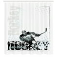 thumbnail image 3 of Ambesonne Hockey Shower Curtain, Professional Goaltender, 69"Wx70"L, Multicolor, 3 of 3