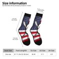 thumbnail image 2 of Cauagu Vintage Baseball American Flag Print Crew Socks for Women and Men,Adult Athletic Running Socks 1-Pair Sports Socks Work Gear Socks with Moisture Wicking, 2 of 6
