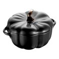thumbnail image 1 of STAUB Ceramique 500 mL Ceramic Pumpkin Cocotte, Black, 1 of 11