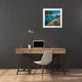 thumbnail image 3 of Keiflin, Roger 12x12 White Modern Wood Framed Museum Art Print Titled - Dans la baie, 3 of 4