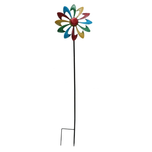 Windmill Decorations Whirligigs Spinner for outside Ornamental Colorful