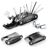Gocio 15 in 1 Electric Bike Repair Tool Kit, Multi-Functional Bicycle Portable Tools, Portable Repair Tools Set, Hex Wrench Bicycle Screwdriver Socket Extension Rod