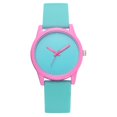 thumbnail image 1 of XYCCA Fashionable Solid Color Quartz Wristwatch Silicone Strap Simple Round Watch(Green)-082301, 1 of 2