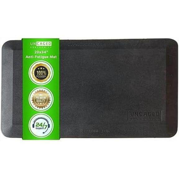 Anti Fatigue Mat Standing Desk 20x34, Non-Slip Standing Mat for Kitchen Floor, Home and Office, Thick Ergonomic Supportive All Day Padded Foam Rugs