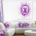thumbnail image 1 of Glowing Bright Purple Fractal Flower - Abstract Wall Art Canvas, 1 of 3