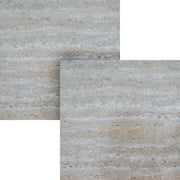 NEXUS Travatine Marble 12x12 Self Adhesive Vinyl Floor Tile - 20 Tiles/20 Sq.Ft., 2 pack