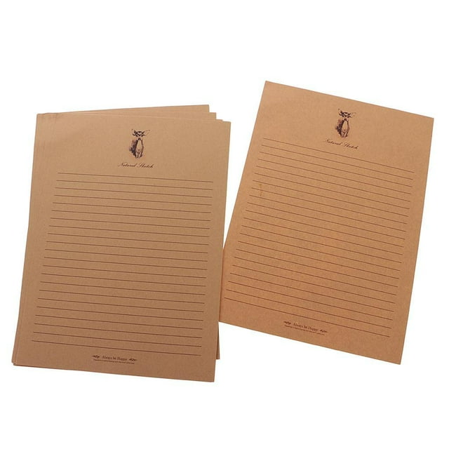Papel Kraft estilo vintage para cartas, papelería, papel de escritura 2