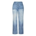 thumbnail image 4 of Womens Flare Jeans Y2K 90s Bootcut Low Rise Vintage Skinny Washed Flared Pants Stretchy Denim Bell Bottom Pants, 4 of 7