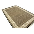 thumbnail image 4 of Black Floral Extra Fine 7X10 Herati Oriental Rug, 4 of 11