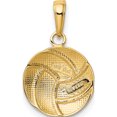 thumbnail image 4 of 14K Yellow Gold Polished Volleyball Pendant Made In United States k5433, 4 of 6