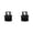 Black 2PCS, variant on Brush For Barbers Natural Boar Brush Beard And Mustache Grooming Tool Soft Barber Brush Ergonomic Design Finger Ring Handle Mustache Combs For Barbering