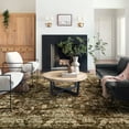 thumbnail image 2 of Cydiria Vintage Boho Traditional Oriental Faux Wool Area Rug,5' x 8', Brown, 2 of 7
