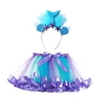 thumbnail image 2 of Disfraz de para niñas, falda de tutú, vestido, accesorios para fotos, atuendos con diadema para carnaval, cumpleaños, actuación en el S, 2 of 8