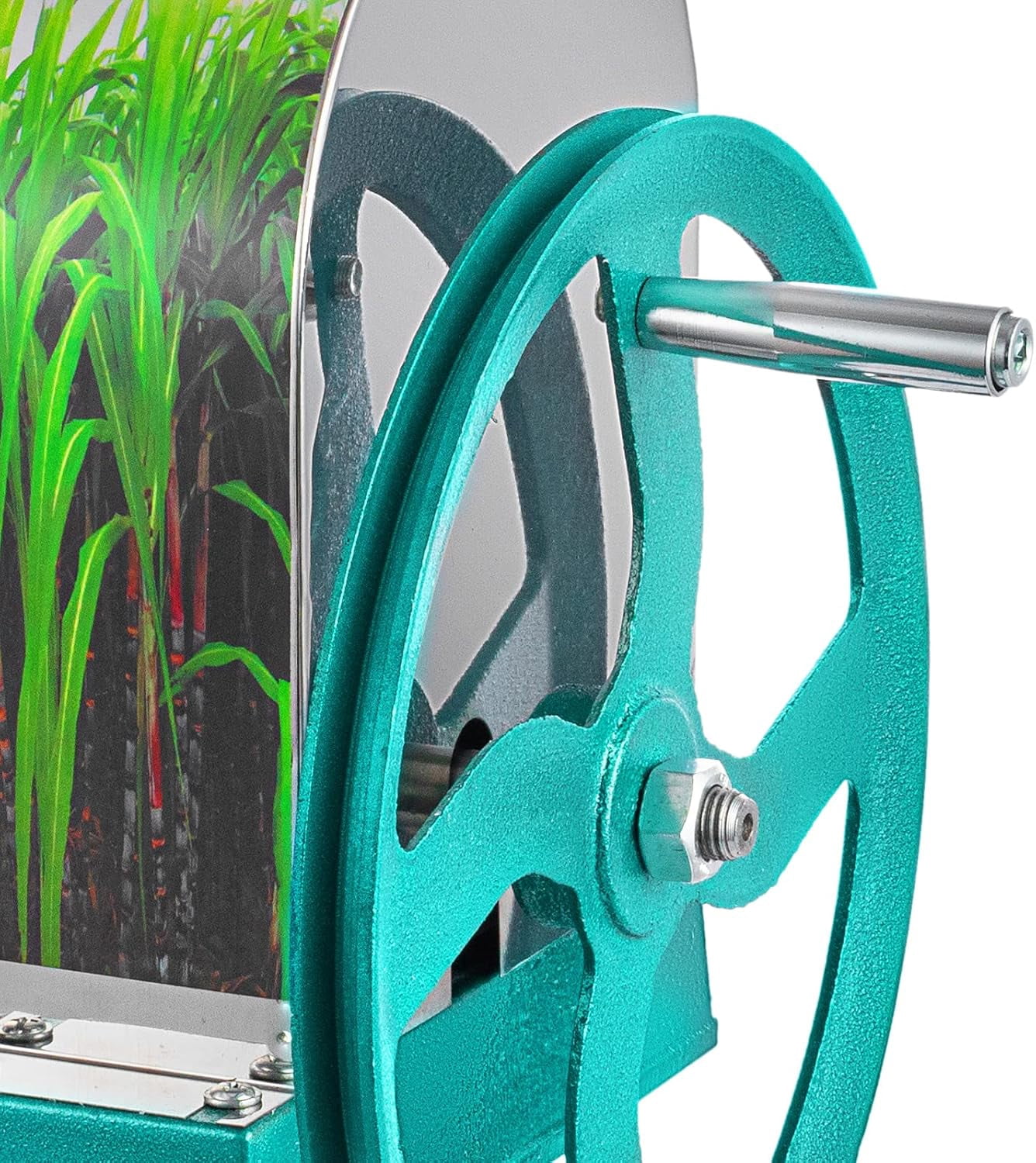 SHZOND Manual Sugar Cane Juicer, Commercial Stainless Steel Sugar Cane Press,110LBS Output per Hour Sugar Cane Extractor Squeezer for Home Use