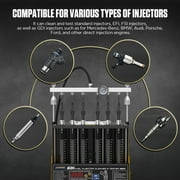 AUTOOL CT400 Fuel Injector Cleaner and Tester Automobile GDI EFI FSI Ultrasonic Wave Fuel Injector Cleaning Machine 6 Cylinders Petrol Injection Tester for Cars Motorcycles