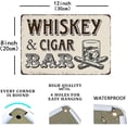 thumbnail image 2 of Cigars Solve Most of My Problems Whiskey Does The Rest Signs Metal Tin Sign, Whiskey & Cigar Bar Poster for Home Office Pub Man Cave Wall Decor Plaque Sign 12x8 Inch, 2 of 4