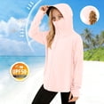 thumbnail image 2 of hotojiny Kids Lightweight Jacket Toddler Boys Girls Active Zipper Sun Protection Cooling Hooded Shirt for Running Outdoor 1-13 Y, 2 of 7