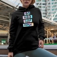 thumbnail image 2 of Eat, Beach, Sleep, Repeat, Tie Dye Art, Summer Merch Gift, Black Hooded Sweatshirt or Hoodie, Large, 2 of 5