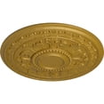 thumbnail image 3 of 30 5/8"OD x 2 1/2"P Tellson Ceiling Medallion (Fits Canopies up to 6 3/4"), Hand-Painted Pharaohs Gold, 3 of 7