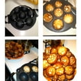 thumbnail image 4 of VONKY 7 Hole Cooking Cake Pan with Handles Round Omelette Tray Plate Mold Kitchen Breakfast Egg Pie Home Baking Cookware, 4 of 6