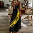 thumbnail image 4 of Vintage Rock & Roll Banana Sleeveless Dress Long dress women's elegant loose dresses Dresses gala, 4 of 6