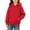 #A02-Red, variant on Abcomgle Hoodies for Girls 7-8 Cute Solid Hooded Sweatshirts for Girls Loose Long Sleeve Girls Pullover Top Aesthetic Winter Clothes for Tween Girls with Pocket