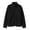 Black, variant on Women's Stand Collar Raglan Sleeve Fleece Jacket Full Zip Sherpa Coat with Side Zipper Pockets Warm Slim Fit Winter Outerwear,Size:S-XXL