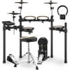 Donner Professional Electric Drum Set, 425 Sounds, 5 Drums 3 Cymbals, 30+ Drums Kits with Dual Zone Quiet Mesh Drum Pads, for Beginner/Intermediate Drummers