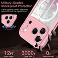 thumbnail image 3 of Casetego Compatible with iPhone 17 Pro Max Magnetic Case,[Compatible with Mag-Safe] Full Body Shockproof with Built-in Screen Protector Drop Protective Phone Cover,Pink, 3 of 8