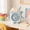 Blue, variant on HOARBOEG Cute Ice Cream Cup Mini Fan, Rechargeable Personal Desk Fans, Portable Small Fan for Youth Bedroom, Office, Home, Travel