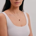 thumbnail image 4 of LuckyLy Collares para Mujer Oro 14k con Piedras Naturales, Acero Inoxidable Baño Oro 14k, Cadena y Dije – Joyería ideal como Regalos para Mujer San Valentín y Regalos para Mamá Navidad, rojo Unitalla, 4 of 7