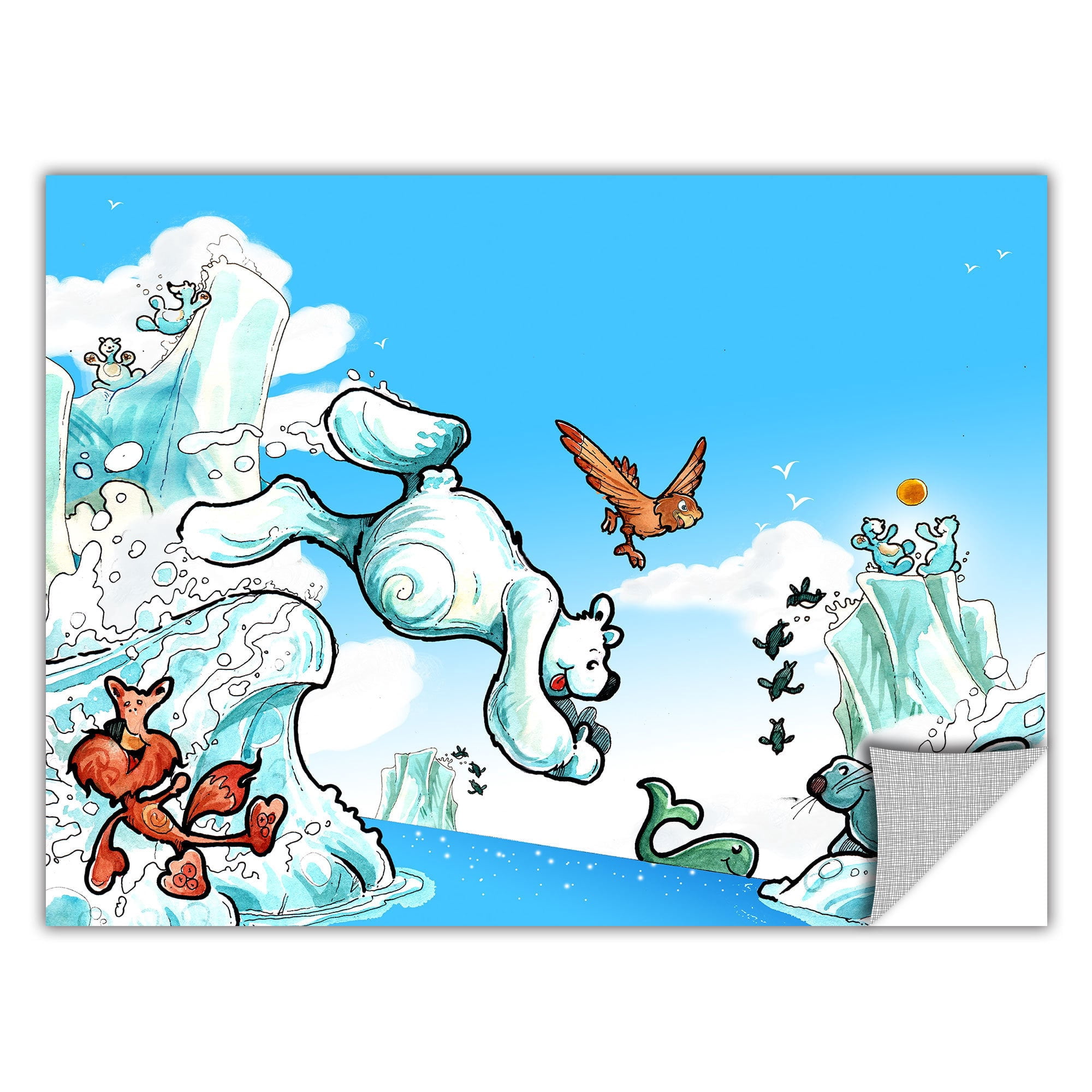 Luis Peres "Polar 2" Removable Wall Art