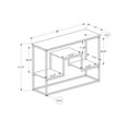 thumbnail image 5 of Monarch Specialties Accent Table, Console, Entryway, Narrow, Sofa, Bedroom, Grey Laminate, 5 of 5