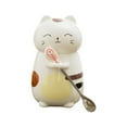 thumbnail image 3 of Taza de gato, taza de café de cerámica bonita, regalo novedoso para niñas y mujeres, Taza de cerámica con animales, taza de leche para té de la mañana reír, 3 of 8