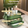 thumbnail image 2 of Caja de almacenamiento de cosméticos Ergocar portátil retro verde, 2 of 7