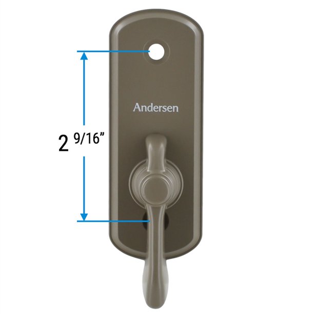 Andersen Albany Style Gliding Door Thumb Latch in Stone Color Walmart