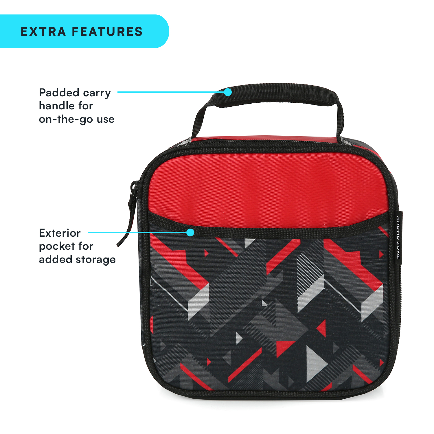 Arctic Zone Lunch Box Combo, Red and Black photo 5