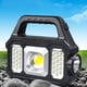 thumbnail image 4 of Foco de búsqueda exterior, cargador solar, lámpara LED COB, impermeable, portátil, ajustable, de metal, para camping, resistente, batería de 4000 mAh, luz de emergencia, iluminación de, 4 of 7