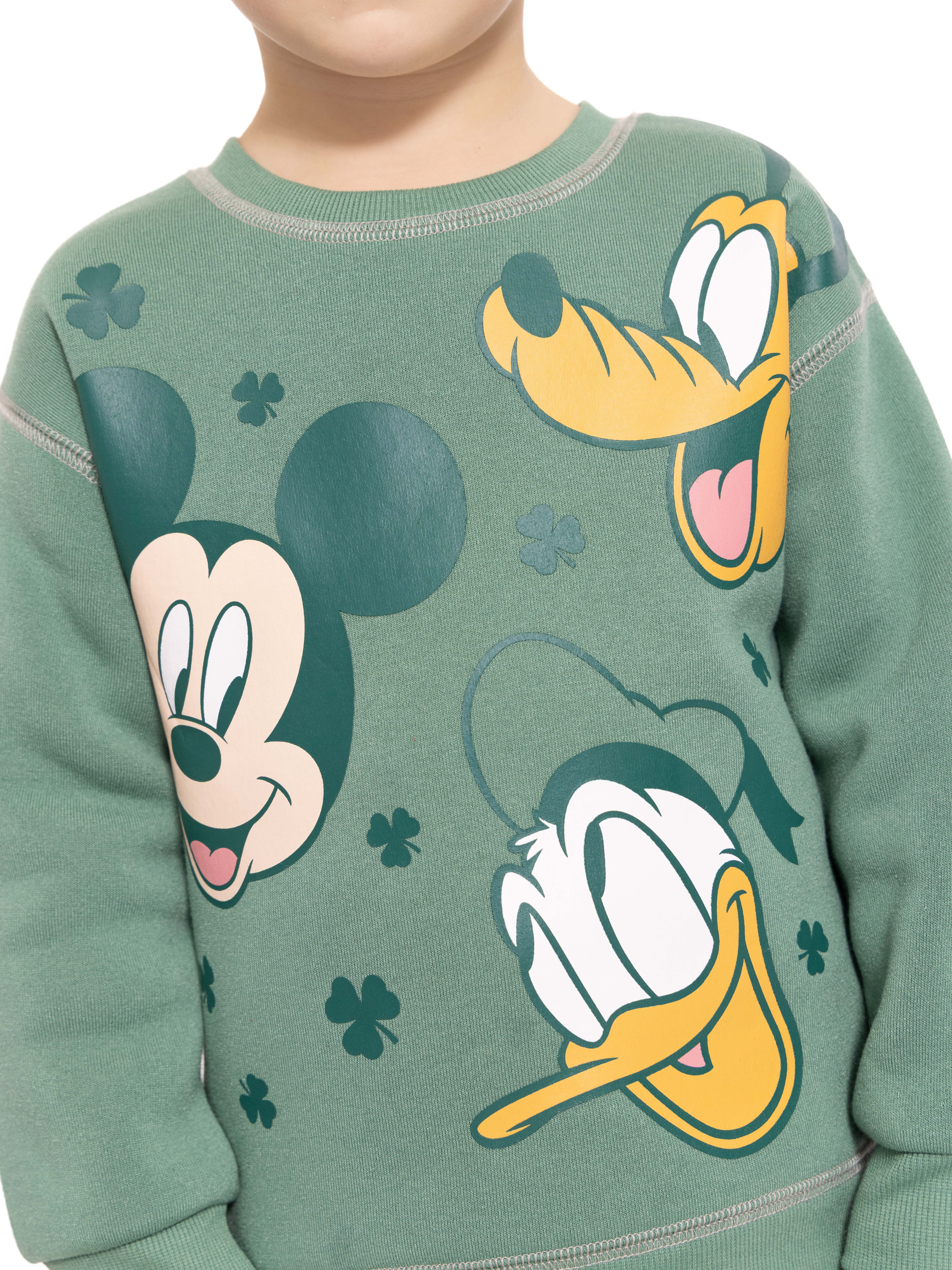St. Patrick’s Day Mickey & Friends Unisex Toddler Graphic Sweatshirt and Jogger Pants Set, 2-Piece, Sizes 12M-5T