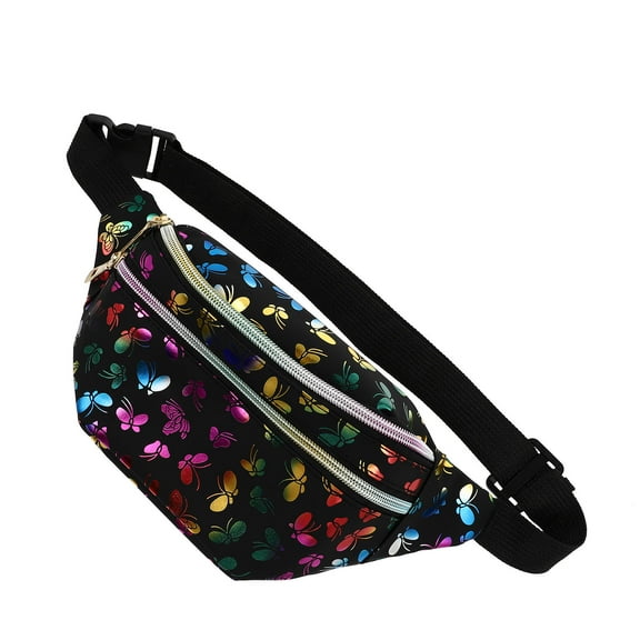 OUNONA Black Crossbody Bag for Women, Small Stylish Purse with PU and Cloth Material, Ideal for Everyday Storage and Travel