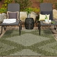 thumbnail image 3 of Unique Loom Outdoor Modern Collection Area Rug - Tambor (9' 10" x 13' Rectangle Green/Ivory), 3 of 10