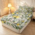 thumbnail image 2 of Erosebridal Coastal Bird Animals Zipper Full Size Comforter Sets with Fitted Sheet and 2 Pillowcases,Elegant Floral Branch Zipper Bedding Set,Beige Yellow,Reversible,4pcs, 2 of 8