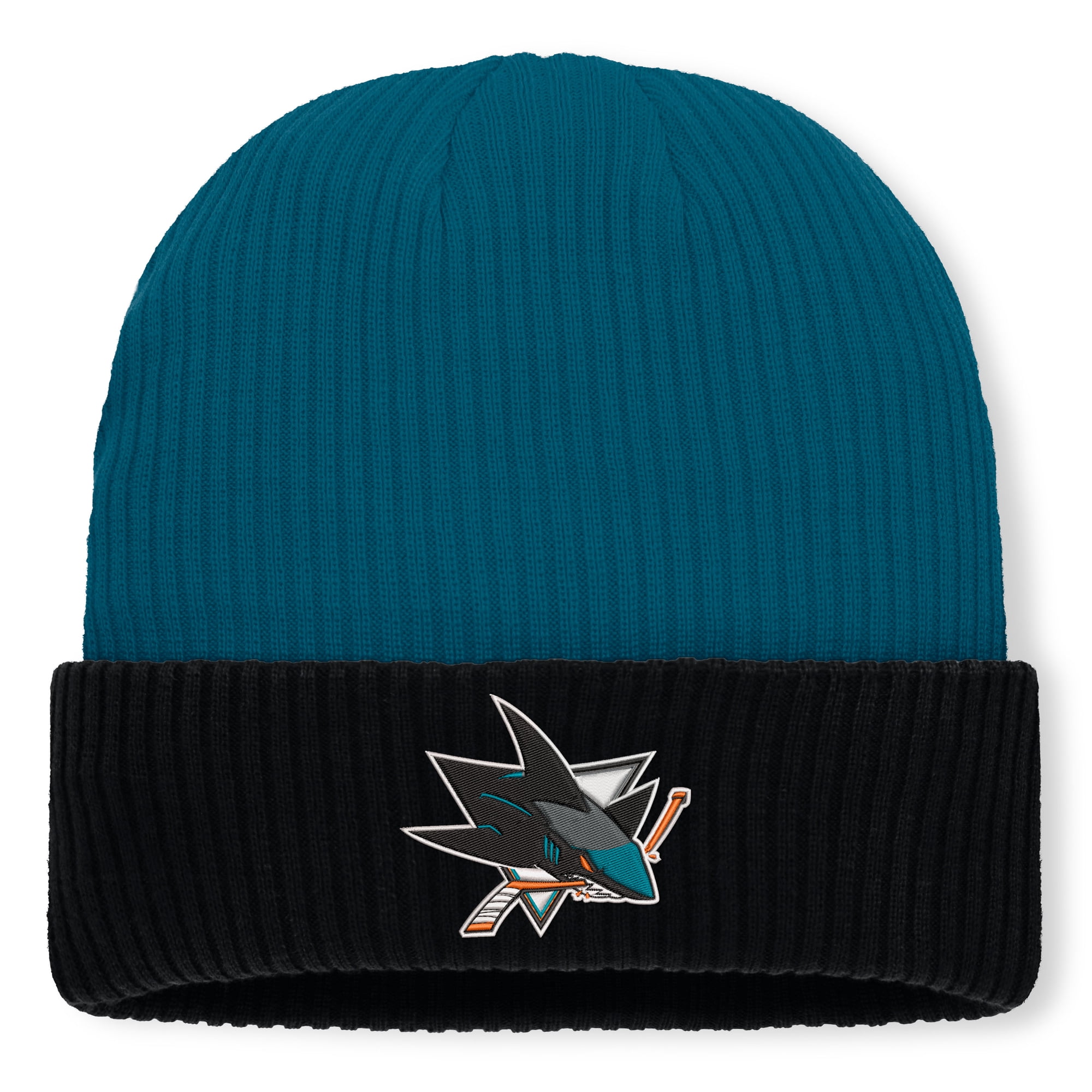 Men's Fanatics Teal San Jose Sharks Authentic Pro Rink Cuffed Knit Hat