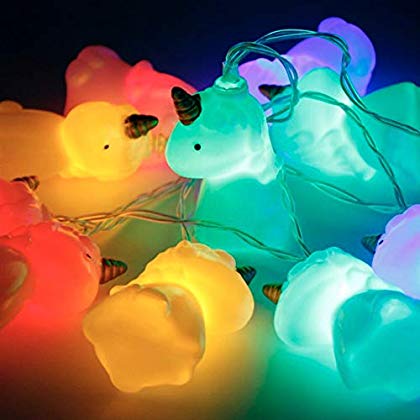 String Light Worlds - Unicorn Nigh Lights Battery Powered 10 Unicorn ...