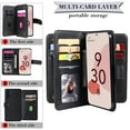 thumbnail image 5 of for Samsung Galaxy A32 5G Case, Heavy Duty Protection Wallet with Magnetic Case, 10 Card Slots, 2 in 1 Folio Flip Premium PU Leather Wallet Kickstand Case for Samsung Galaxy A32 5G - Black, 5 of 6