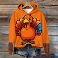 thumbnail image 2 of Women's Thanksgiving Hoodies Cute Turkey Graphic Pullover Sweatshirt Trendy Casual Long Sleeve Holiday Tops, 2 of 7