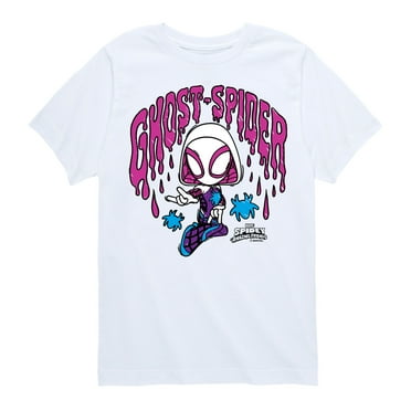 Marvel Spider-Man And His Amazing Friends - Doodle Ghost Spider - Toddler And Youth Short Sleeve Tee