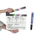 thumbnail image 2 of Badajo Irfora Tablilla de acrílico profesional Dry Erase TV Film Movie Director Acción de corte Scene Clapper Board Slate With Marker Pen Eraser Irfora Badajo, 2 of 7