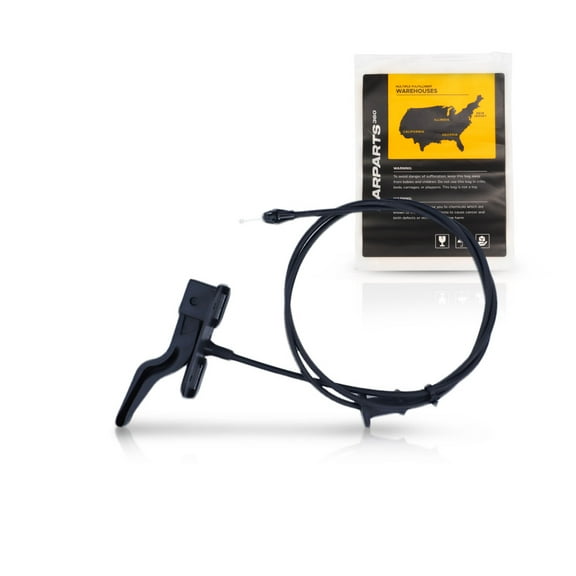 KarParts360 For Chevy Malibu 2006-2012 Hood Release Cable | Black | Plastic/Metal | With Handle | Replacement For 1350916, 25868221