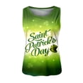 thumbnail image 4 of FVWITLYH Tank Tops WOmen Summer Gradient Printing Casual Mesh Piece Halter Round Neck Loose Blouse Tank Top Khaki,L, 4 of 4
